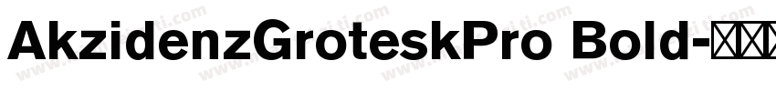 AkzidenzGroteskPro Bold字体转换